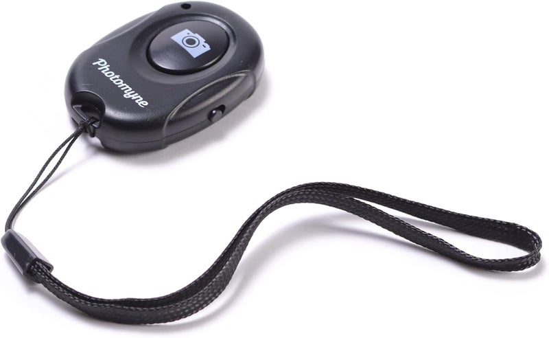 PHOTOMYNE Wireless Camera Shutter Clicker | Camera Shutter Remote Control for iPhone & Android Smartphones | Wireless Remote Control Selfie Button - Includes Wrist Strap (1 Pack) - Image 1